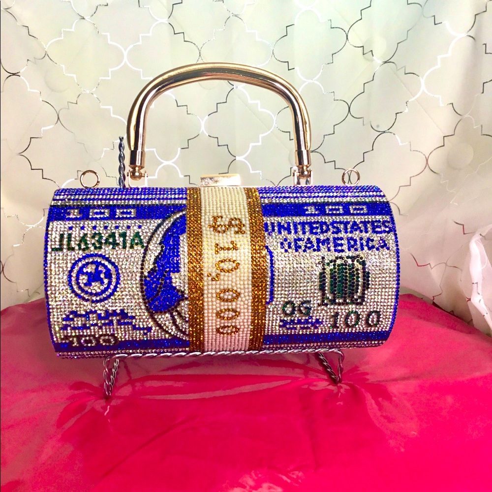 Bling cylinder money purse